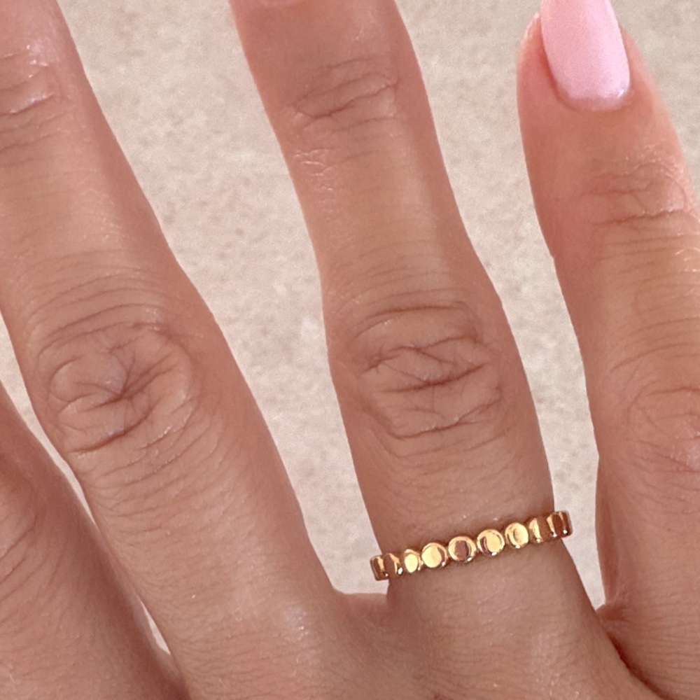 Gold plated ring